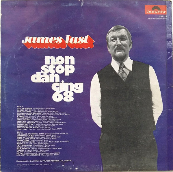 James Last – Non-Stop Dancing '68 (Used) (Mint Condition) Vinyl