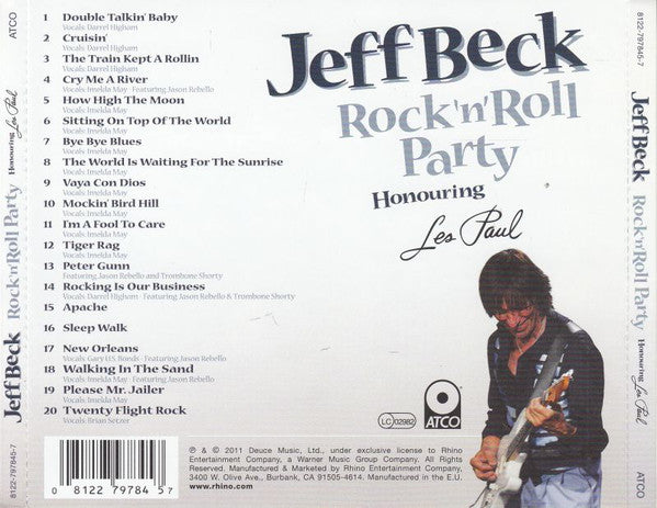 Jeff Beck – Rock 'n' Roll Party (Honoring Les Paul) (Used) (Mint Condition) CD