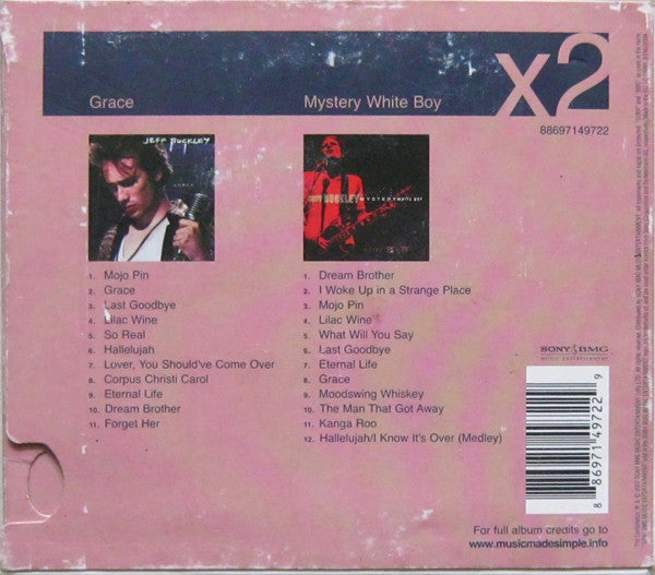 Jeff Buckley – Grace / Mystery White Boy - 2 Discs (Used) (Mint Condition) CD