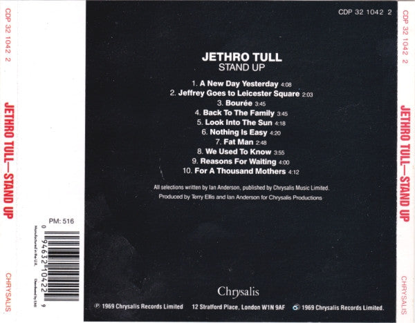 Jethro Tull – Stand Up (Used) (Mint Condition) CD