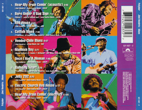 Jimi Hendrix – Blues (Used) (Mint Condition) CD