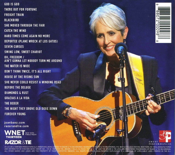 Joan Baez – 75th Birthday Celebration 2 Discs (Used) (Mint Condition) CD