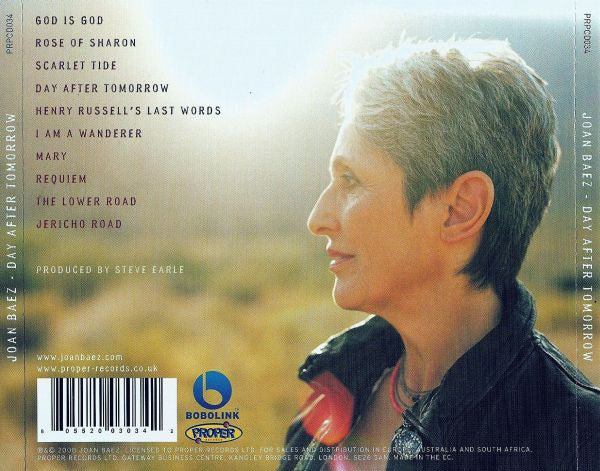 Joan Baez – Day After Tomorrow (Used) (Mint Condition) CD