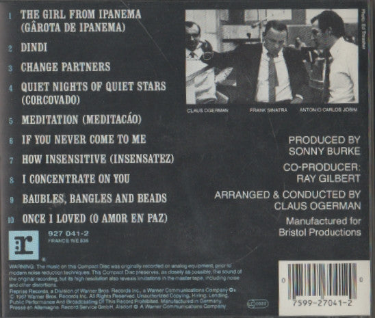Francis Albert Sinatra* & Antonio Carlos Jobim Arranged And Conducted By Claus Ogerman – Francis Albert Sinatra & Antonio Carlos Jobim | (Used) (Mint Condition) CD