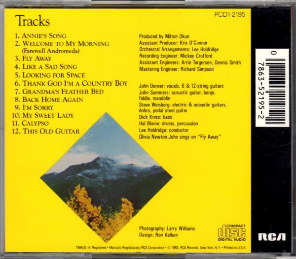John Denver – John Denver's Greatest Hits, Volume Two (Used) (Mint Condition) - CD