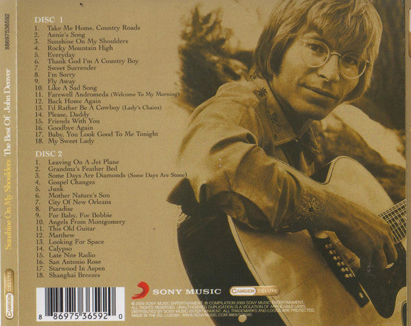 John Denver – Sunshine On My Shoulders / The Best Of John Denver 2 Discs (Used) (Mint Condition) CD