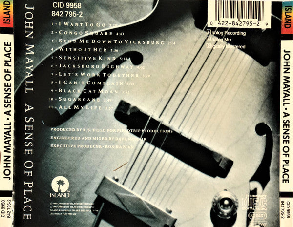 John Mayall – A Sense Of Place (Used) (Mint Condition)