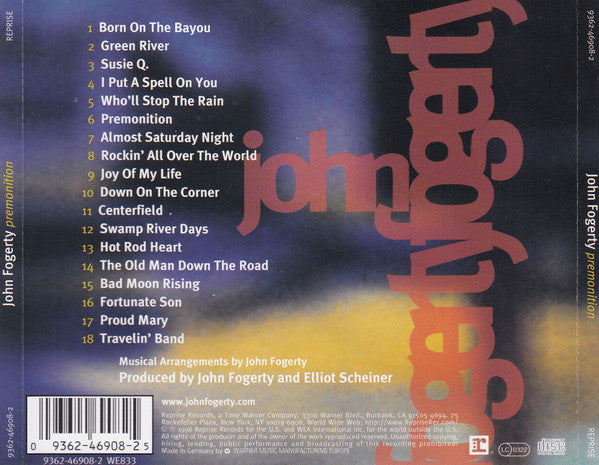 John Fogerty – Premonition (Used) (Mint Condition) CD