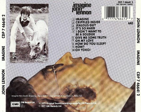 John Lennon – Imagine (Used) (Mint Condition) - CD