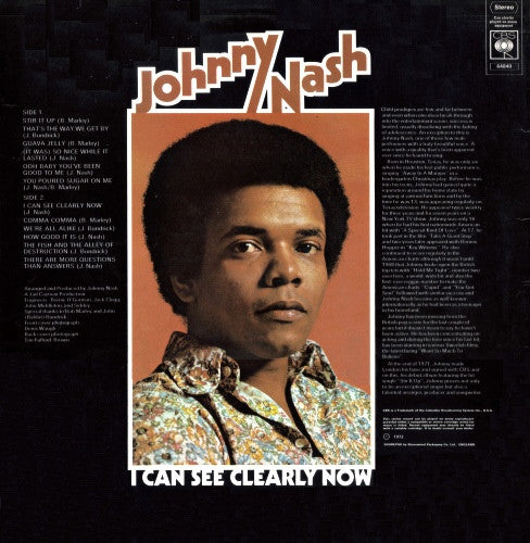 Johnny Nash – I Can See Clearly Now (Used) (Mint Condition) Vinyl