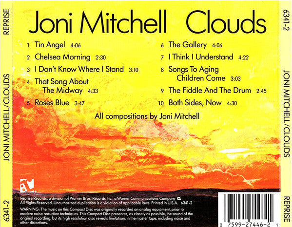Joni Mitchell – Clouds (Used) (Mint Condition) CD