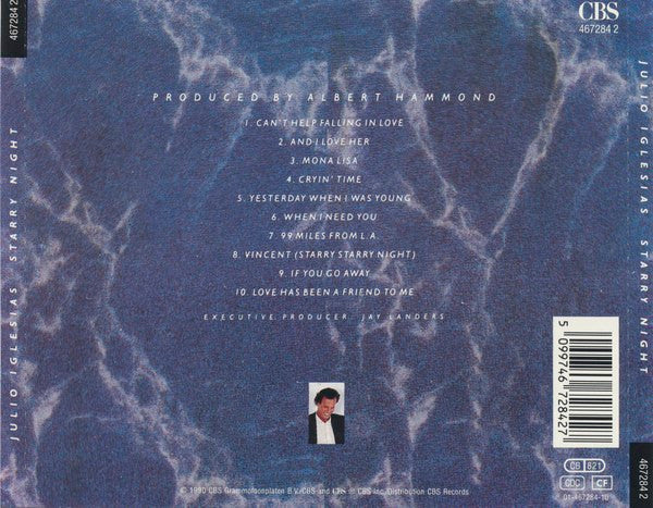 Julio Iglesias – Starry Night (Used) (Mint Condition) CD