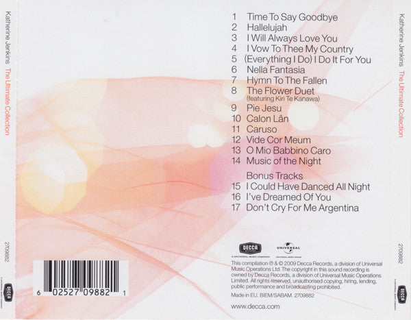 Katherine Jenkins – The Ultimate Collection (Used) (Mint Condition) CD