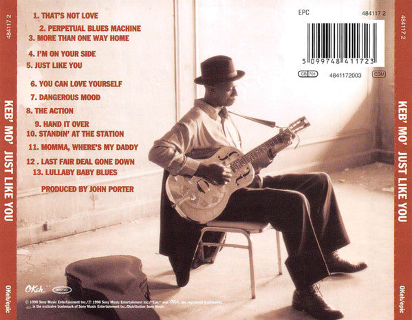 Keb' Mo' – Just Like You (Used) (Mint Condition) CD