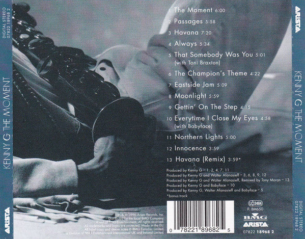 Kenny G (2) – The Moment (Used) (Mint Condition) CD