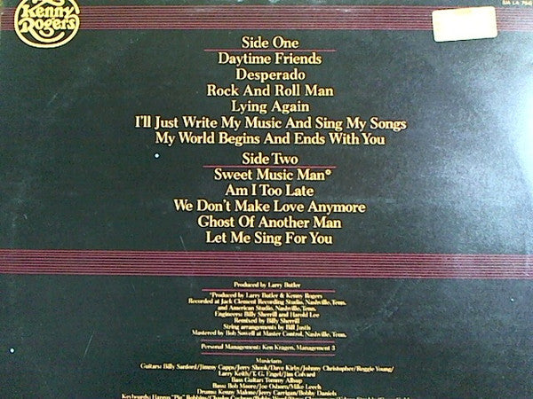 Kenny Rogers – Daytime Friends (Used) (Mint Condition) Vinyl