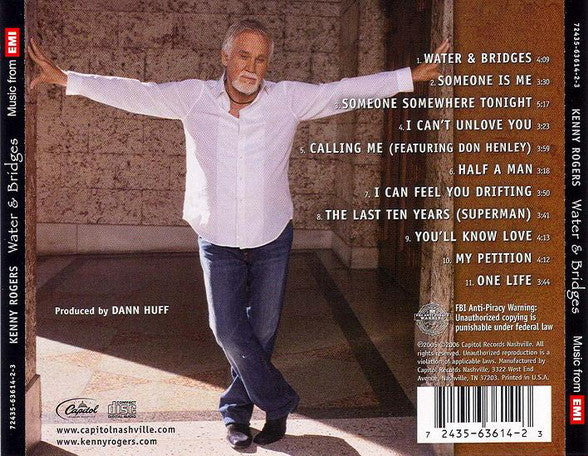 Kenny Rogers – Water & Bridges (Used) (Mint Condition) CD