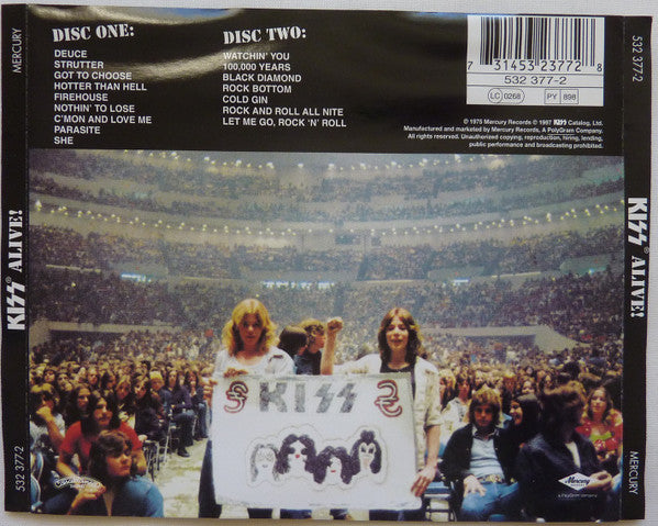Kiss – Alive! - 2 Discs (Used) (Mint Condition)