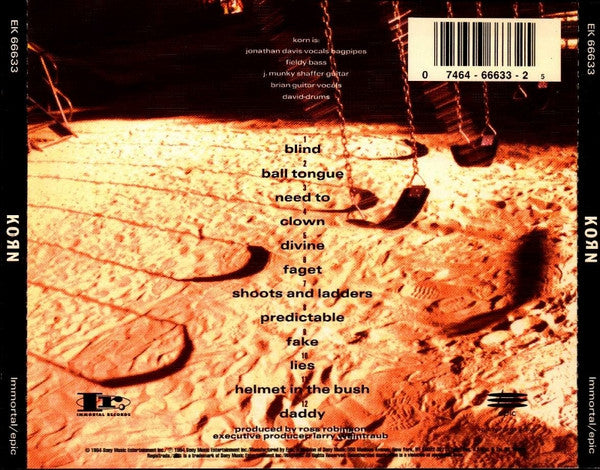 Korn – Korn (Used) (Mint Condition) CD