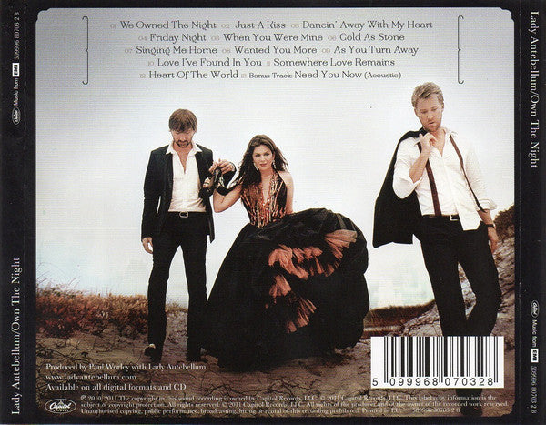 Lady Antebellum – Own The Night (Used) (Mint Condition) CD