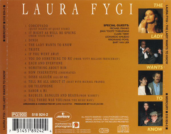 Laura Fygi – The Lady Wants To Know (Used) (Mint Condition) CD