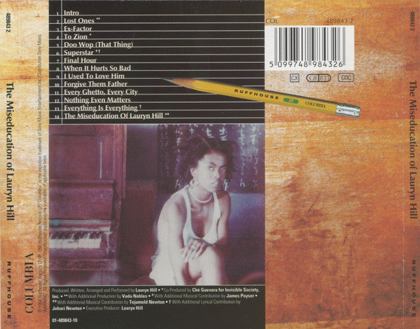 Lauryn Hill – The Miseducation Of Lauryn Hill (Used) (Mint Condition) CD