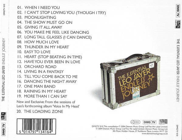 Leo Sayer – The Essential Leo Sayer: Endless Journey (Used) (Mint Condition) CD