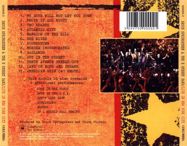 Bruce Springsteen & The E Street Band* – Live In New York City 2 Discs (Used) (Mint Condition)