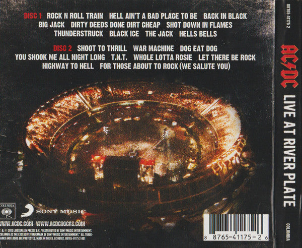 AC/DC – Live At River Plate (Used) (Mint Condition) - CD