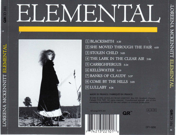 Loreena McKennitt – Elemental (Used) (Mint Condition) CD
