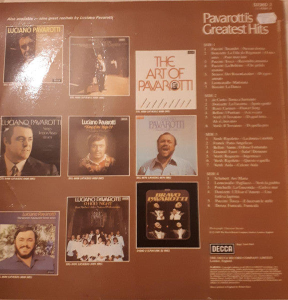 Luciano Pavarotti – Pavarotti's Greatest Hits (Used) (Mint Condition) - Vinyl