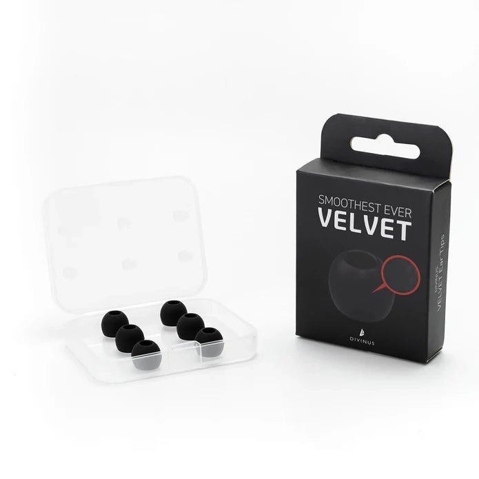 DIVINUS Velvet Silicone Eartips For 3-5mm Nozzle (1 Pair)