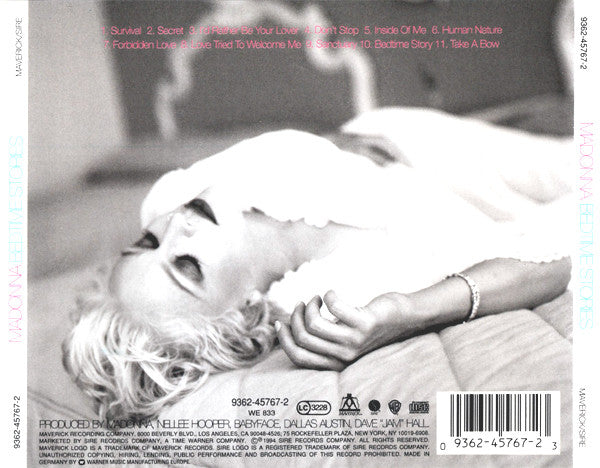 Madonna – Bedtime Stories (Used) (Mint Condition) - CD