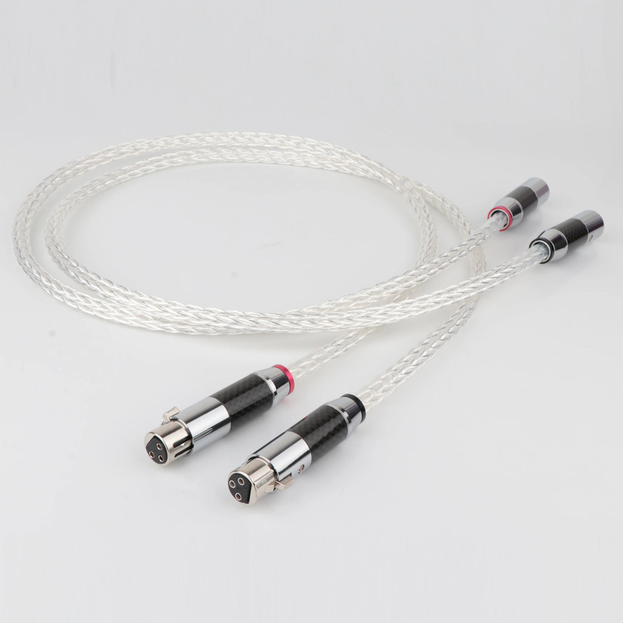 8AG Silver Plated OCC 16 Strands XLR to XLR Cable