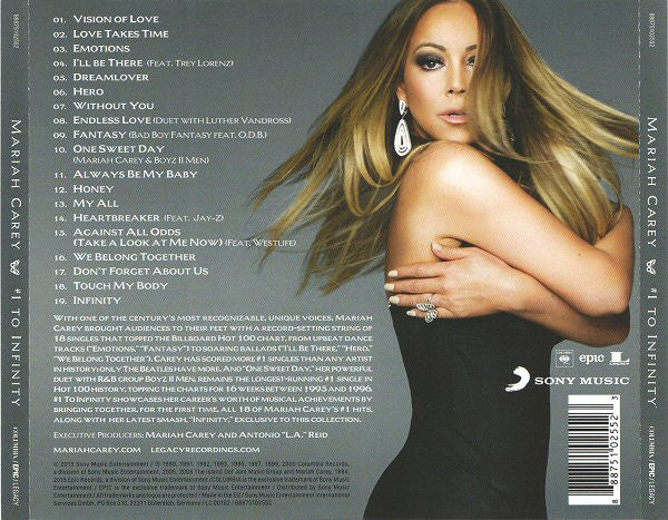 Mariah Carey – #1 To Infinity (Used) (Mint Condition) CD