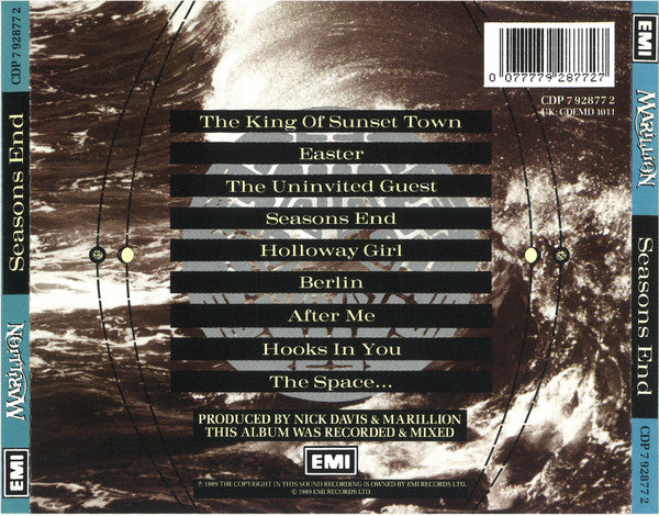 Marillion – Seasons End (Used) (Mint Condition CD