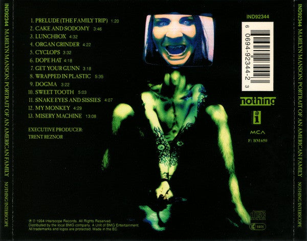 Marilyn Manson - Portrait of an American Family (Used) (Mint Condition) CD