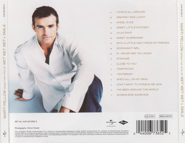 Marti Pellow – Marti Pellow Sings The Hits Of Wet Wet Wet & Smile (Used) (Mint Condition) CD