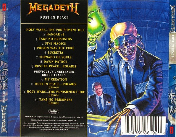 Megadeth – Rust In Peace (Used) (Mint Condition) - CD
