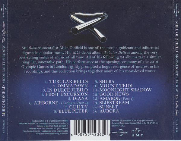 Mike Oldfield – Moonlight Shadow The Collection (Used) (Mint Condition) CD