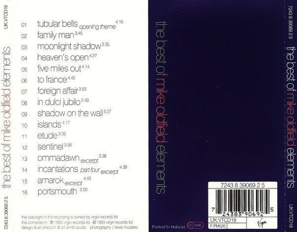 Mike Oldfield – The Best Of Mike Oldfield: Elements (Used) (Mint Condition) CD