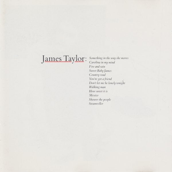 James Taylor - Greatest Hits (Used) (Mint Condition) - CD
