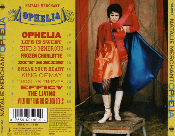 Natalie Merchant – Ophelia (Used) (Mint Condition) CD