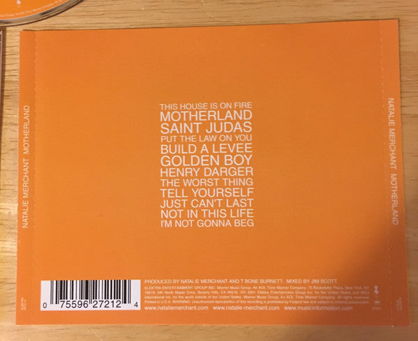 Natalie Merchant – Motherland (Used) (Mint Condition) CD