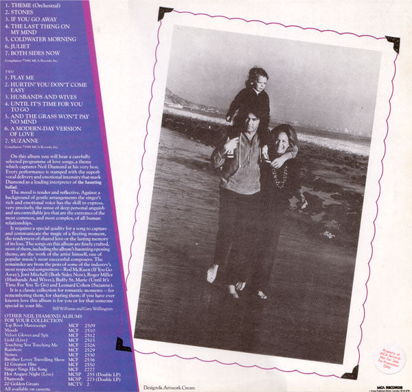 Neil Diamond – Love Songs (Used) (Mint Condition) Vinyl