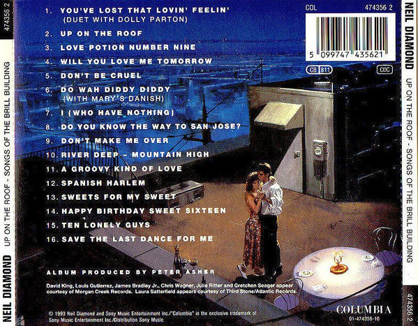 Neil Diamond – Up On The Roof (Songs From The Brill Building) (Used) (Mint Condition) CD