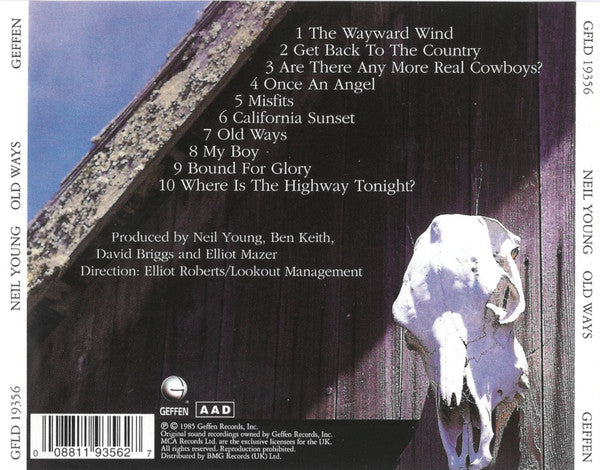 Neil Young - Old Ways (Used) (Mint Condition) - CD