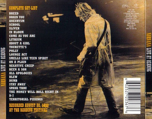 Nirvana – Live At Reading (Used) (Mint Condition) CD