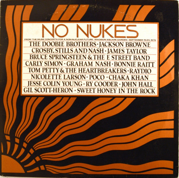 Various – No Nukes - From The Muse Concerts For A Non-Nuclear Future - Madison Square Garden - September 19-23, 1979 3 Discs (Used) (Mint Condition)