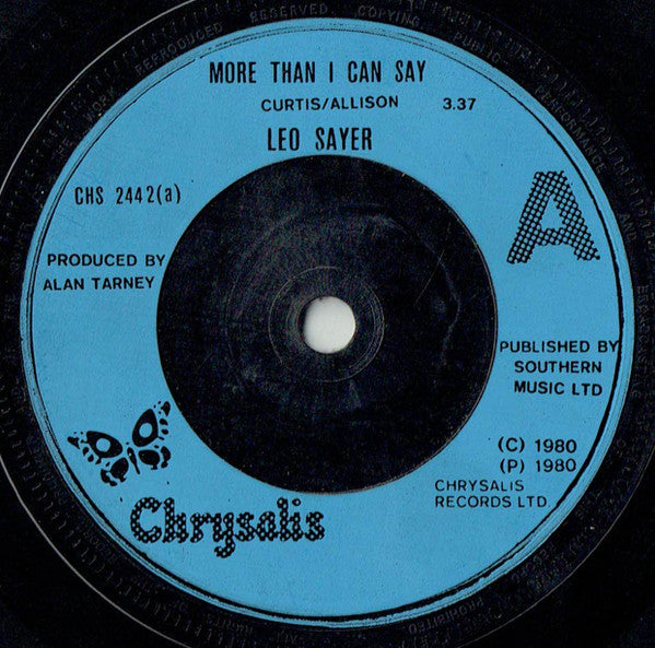 Leo Sayer - More Than I Can Say (Used) (Mint Condition) - Vinyl (EP)
